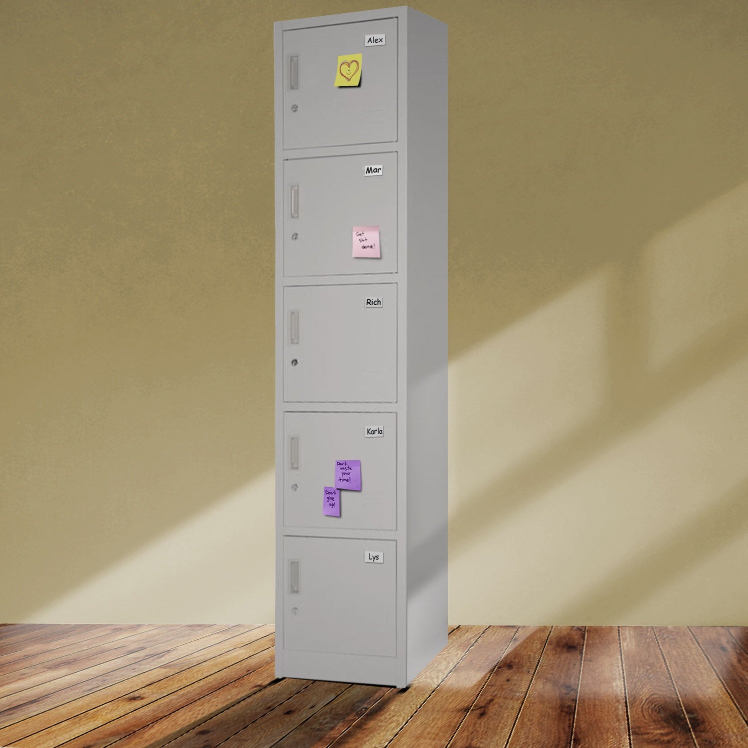 Locker Metalico 1 A 5 Puertas Casillero Chapa 38.5x34x180cm
