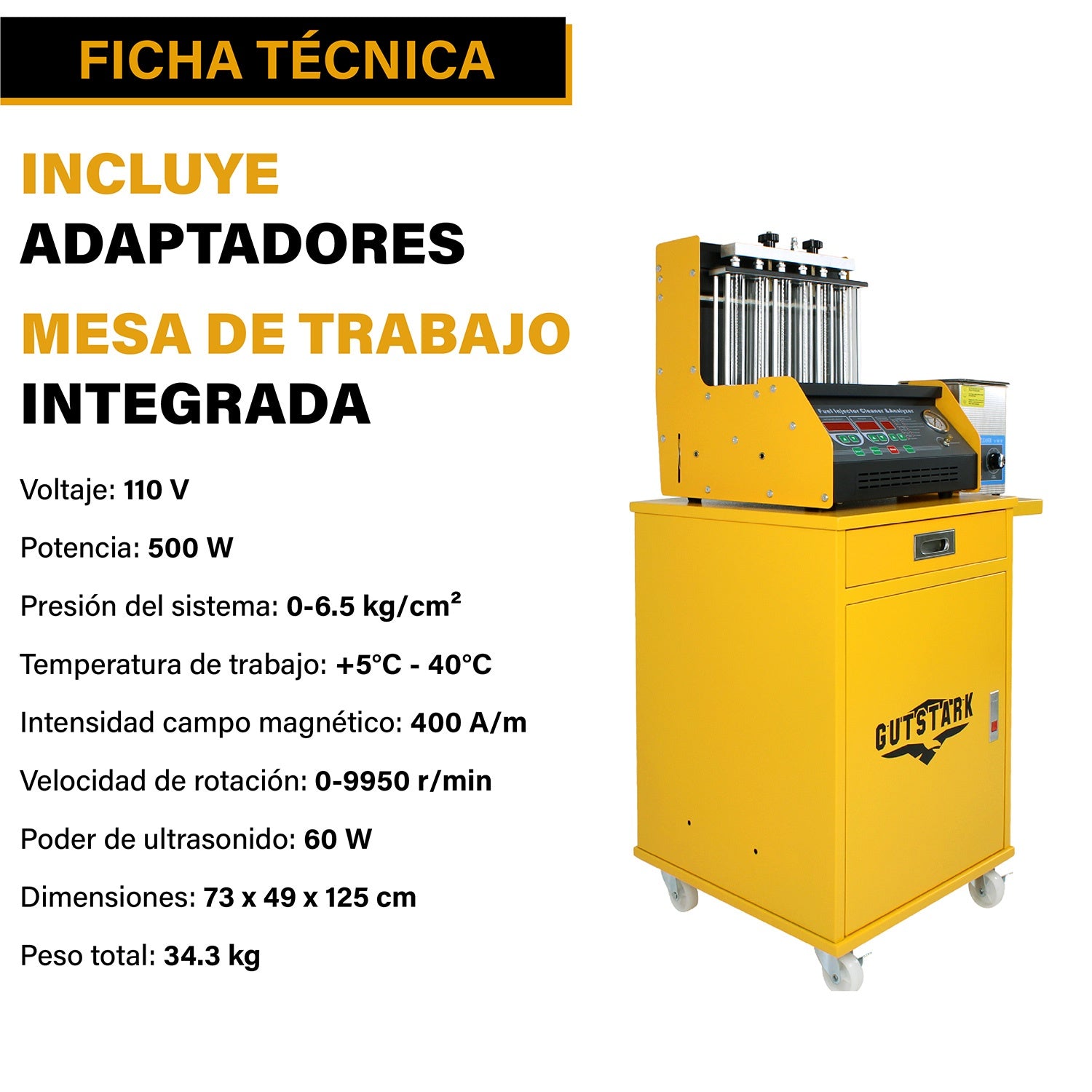 Laboratorio Inyectores 6 Cilindros Tina Ultrasonica Limpieza