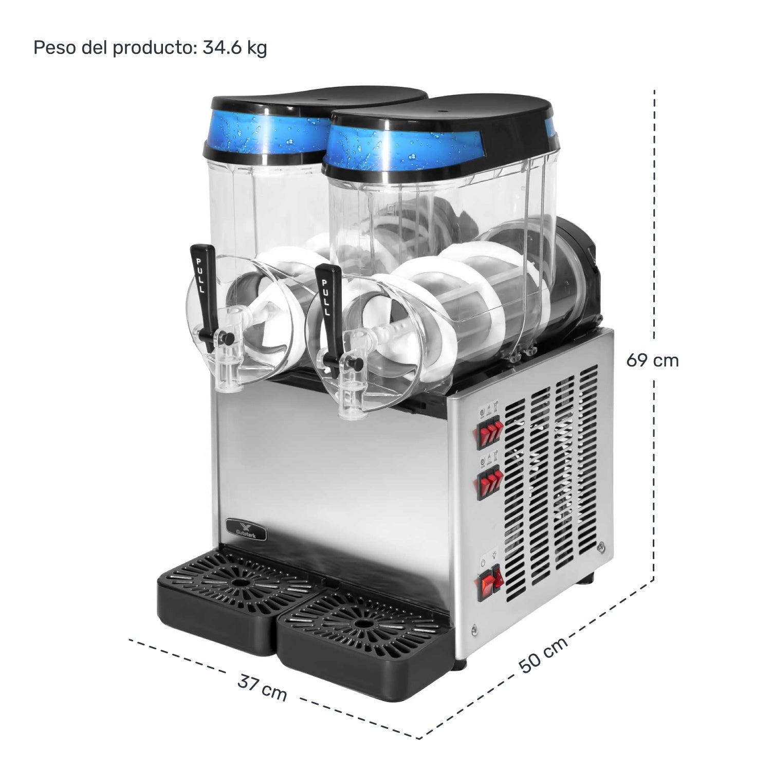 Maquina Para Smoothies Frapes Raspados Industrial 30 Litros