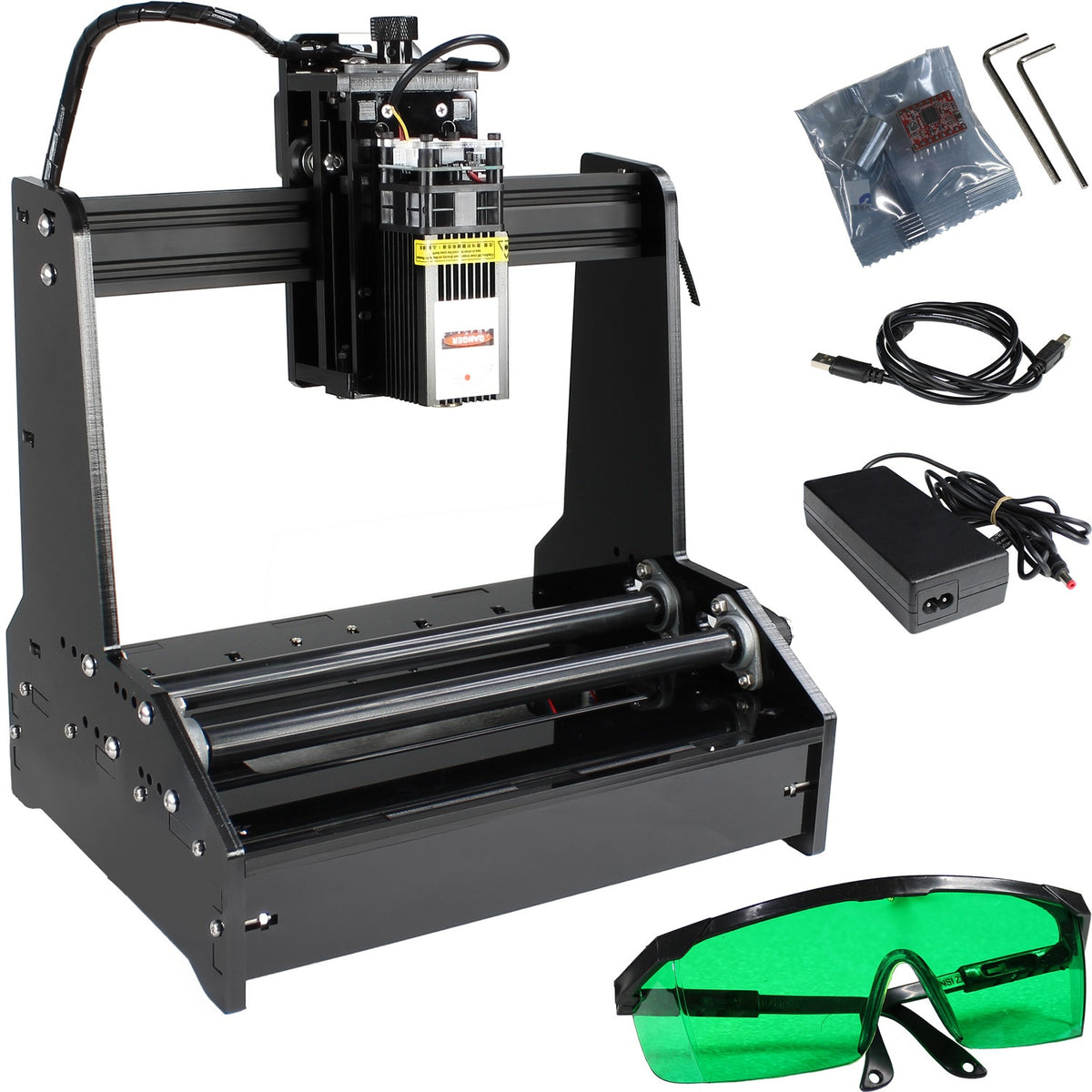 Rodrillo Grabador Laser Cnc Giratorio Latas Termos vasos