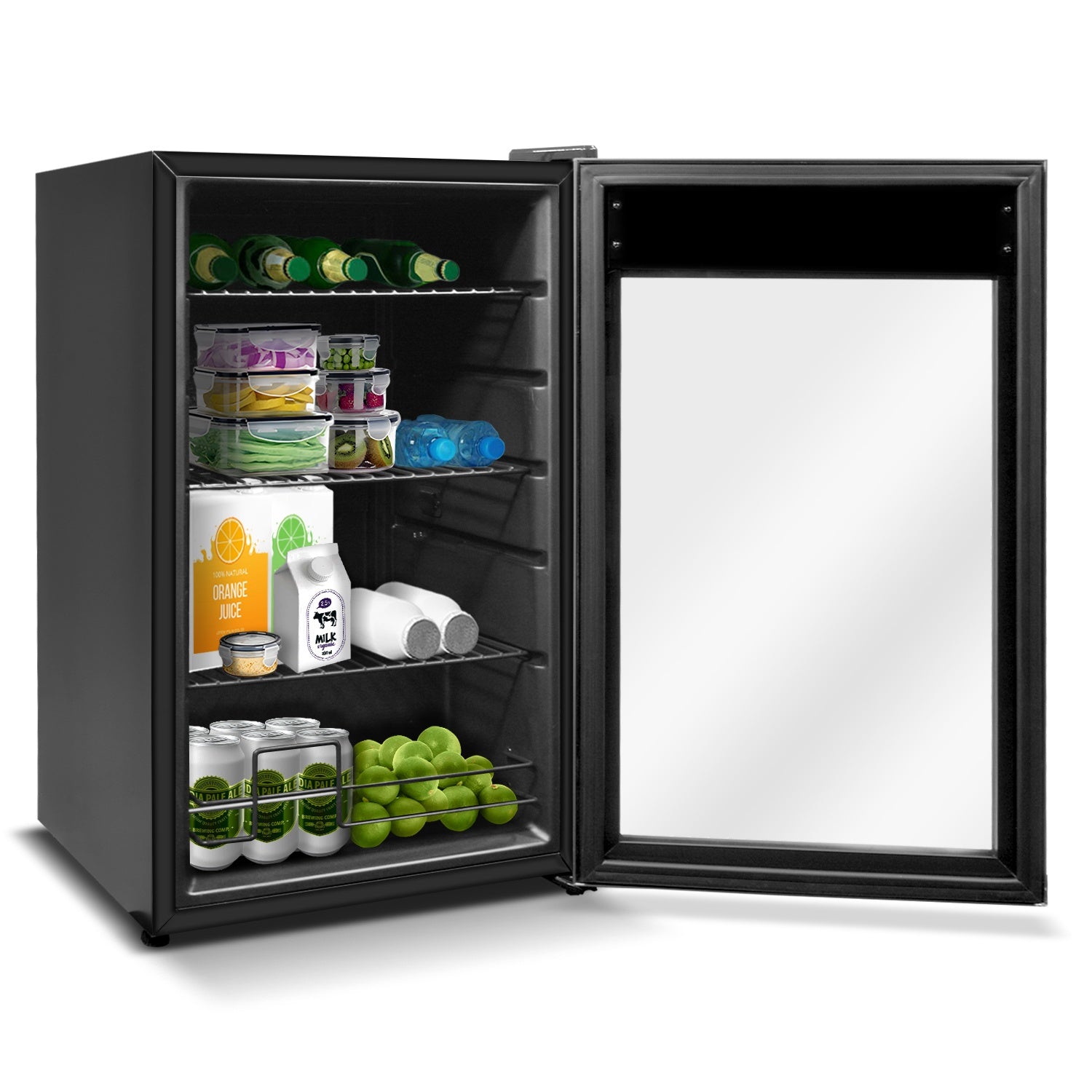 Frigobar 2.4pies Refigerador Digital Tactil Luz Led 85 Latas