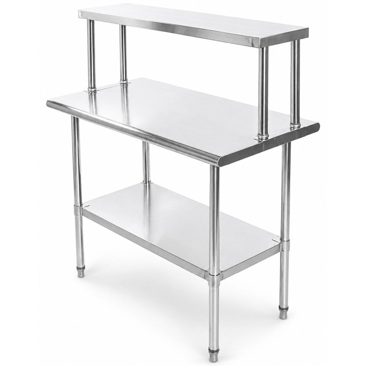 Mesa Trabajo Repisa Acero Inoxidable Ajustable 110x60x131.5