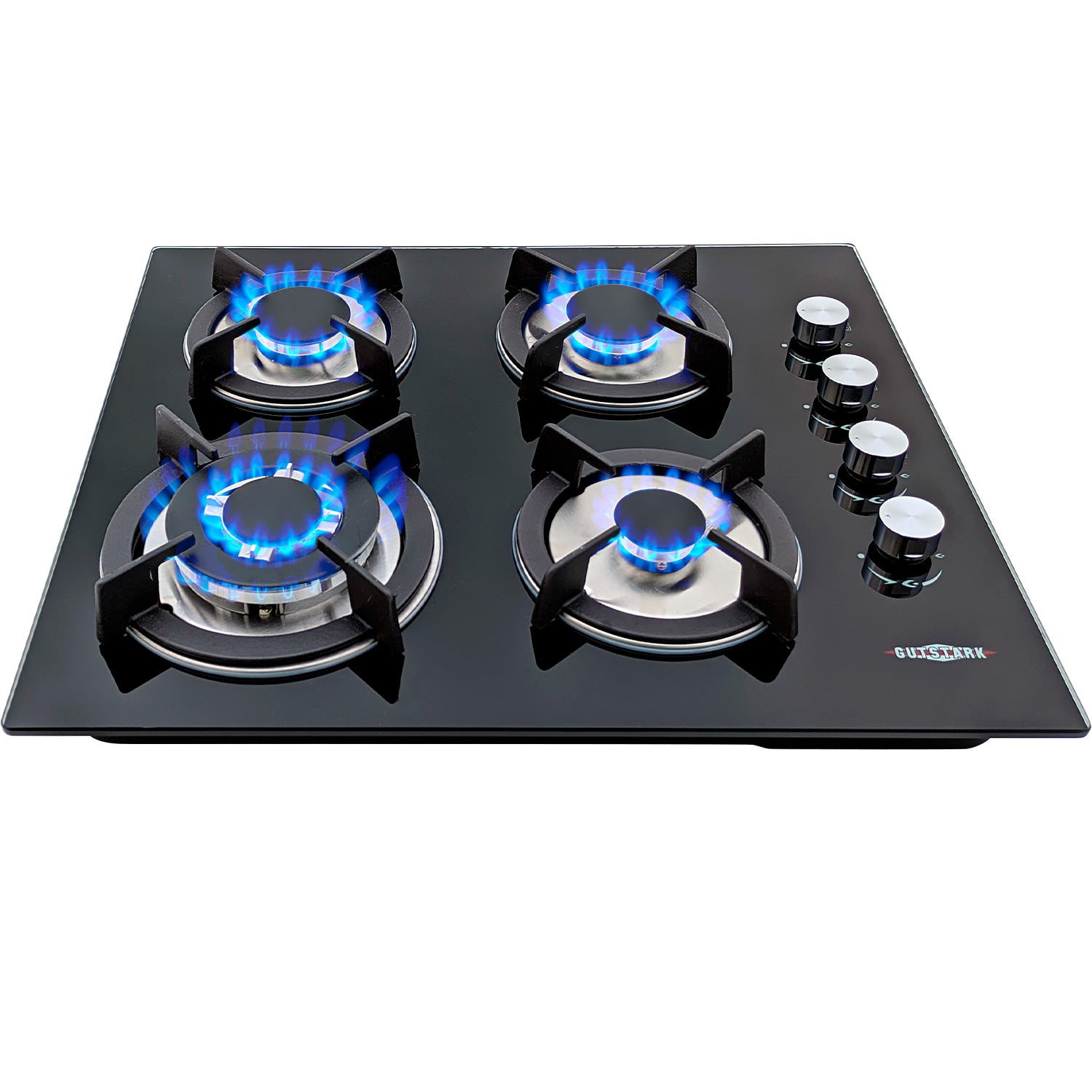 Parrilla a Gas Natural LP Empotrable Cristal Templado 4 Quemadores