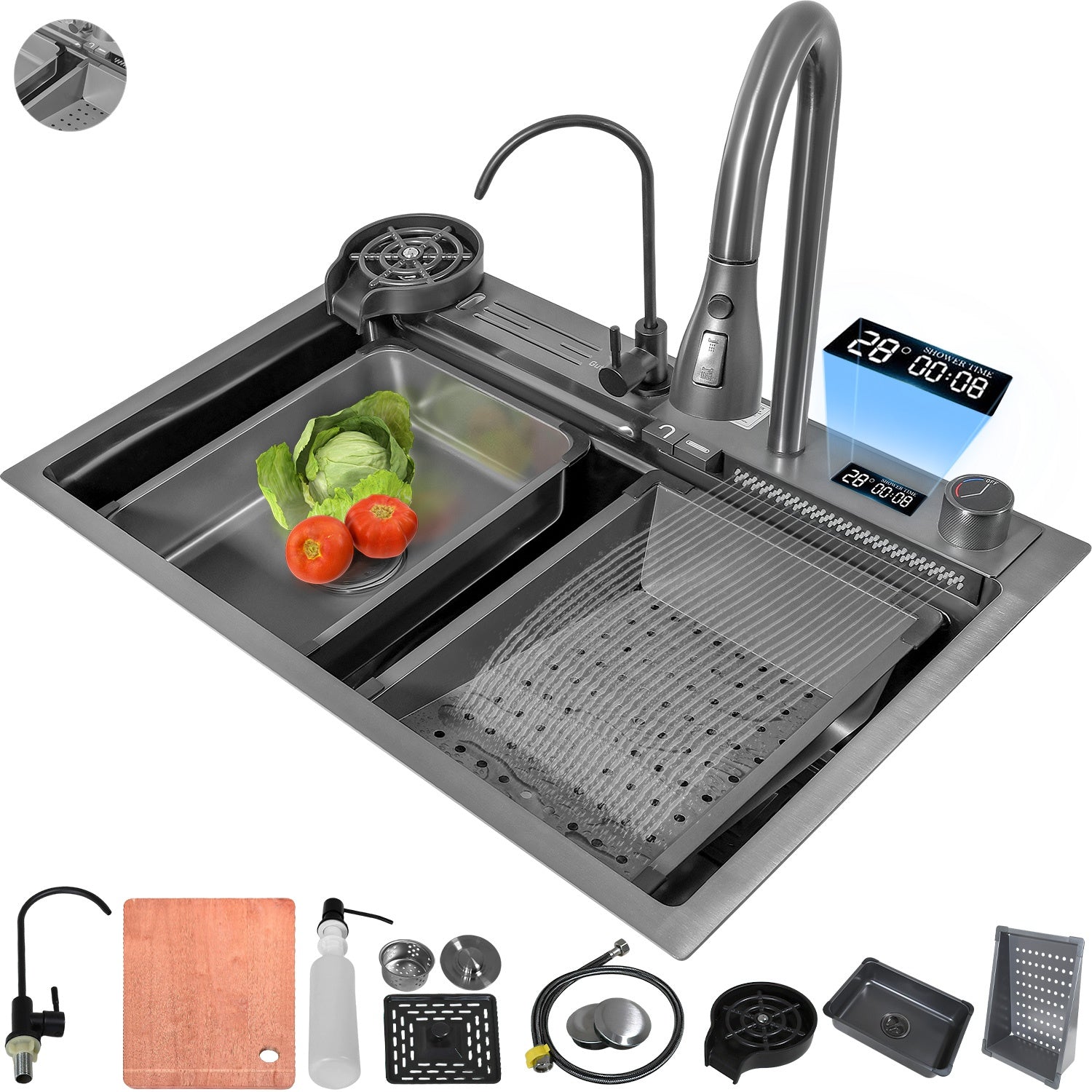 Tarja Fregadero Cocina Accesorios Premium 68x44.5x24.5cm