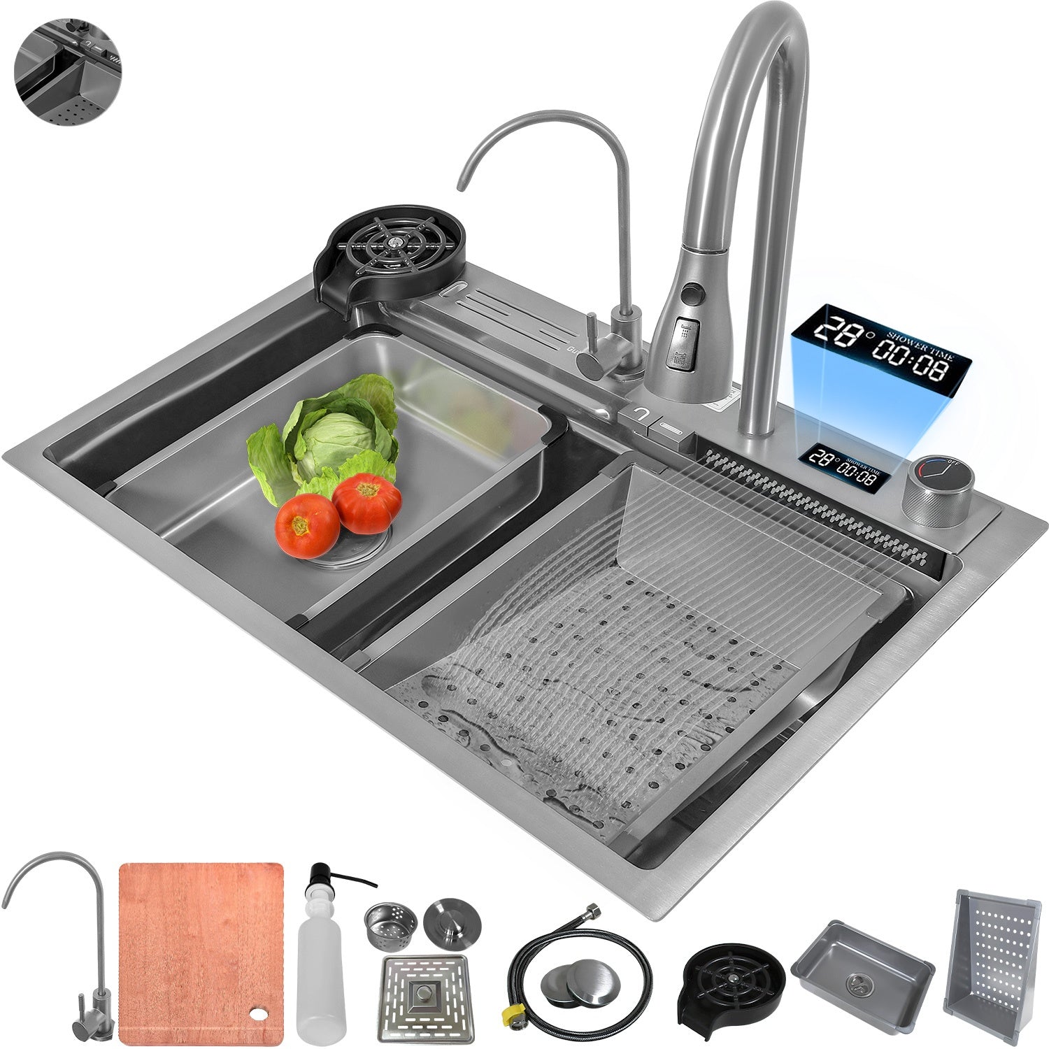 Tarja Fregadero Cocina Accesorios Premium 68x44.5x24.5cm