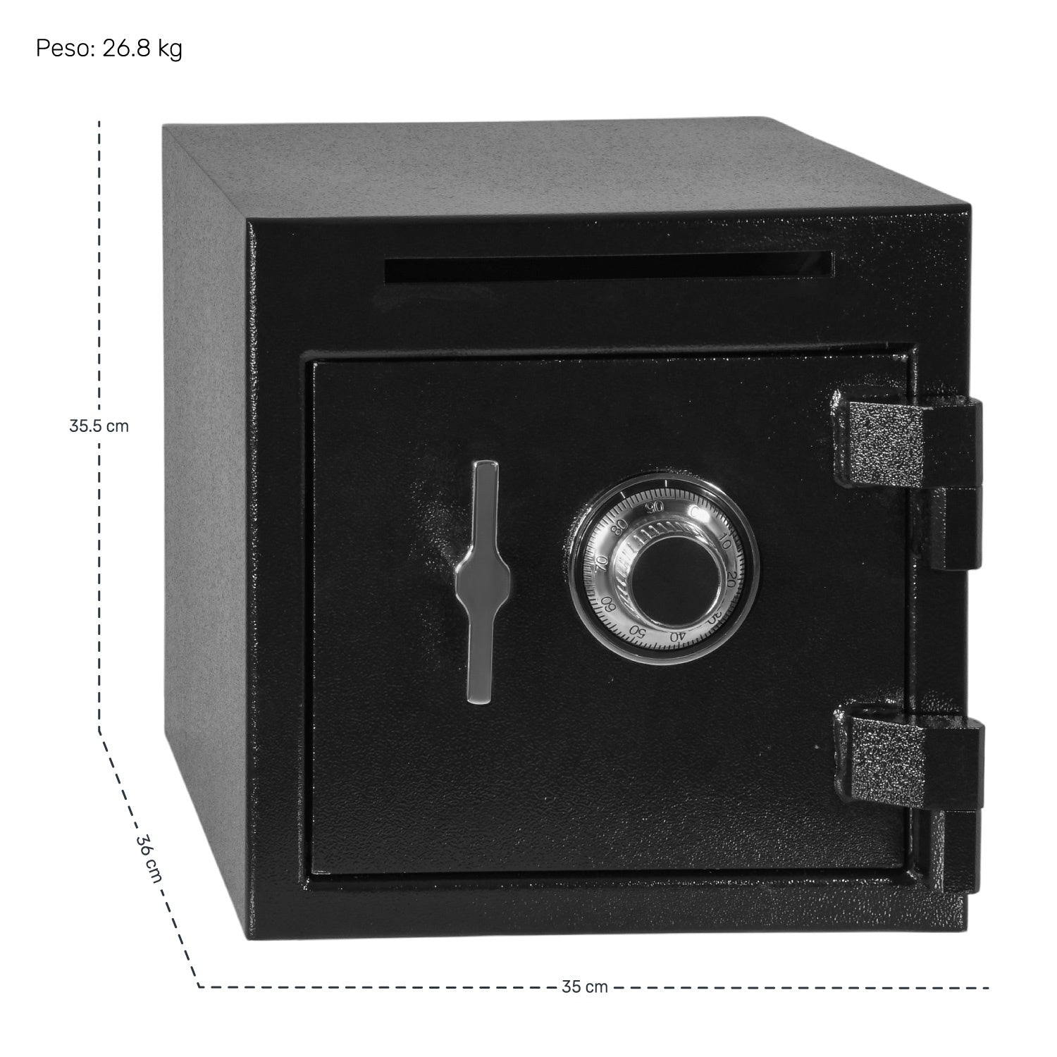 Caja Fuerte Gutstark Manual Seguridad Cerradura Ranura Deposito 35x35