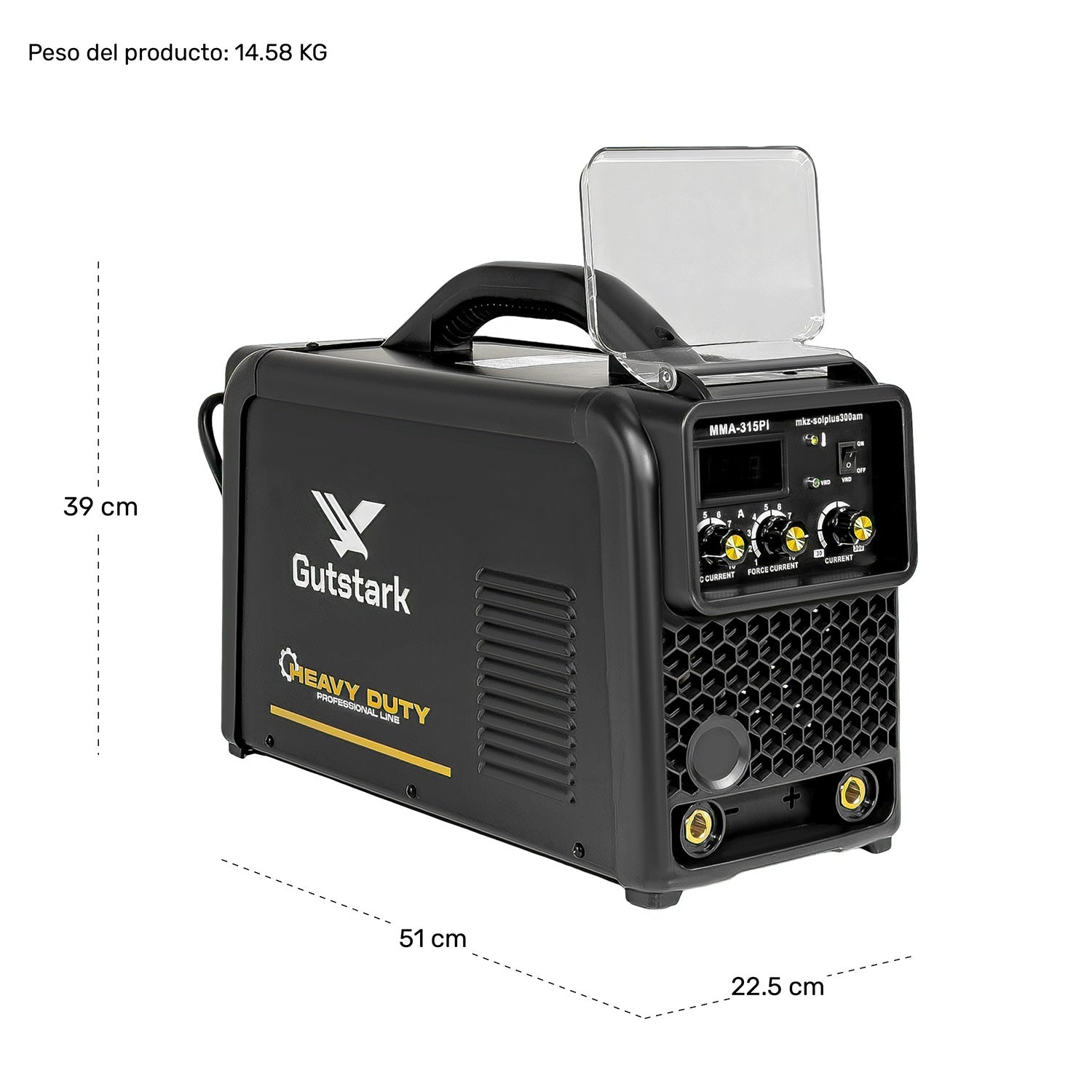 Soldadora Inverter 300amp 380v Industrial Bifasica Igbt Mma