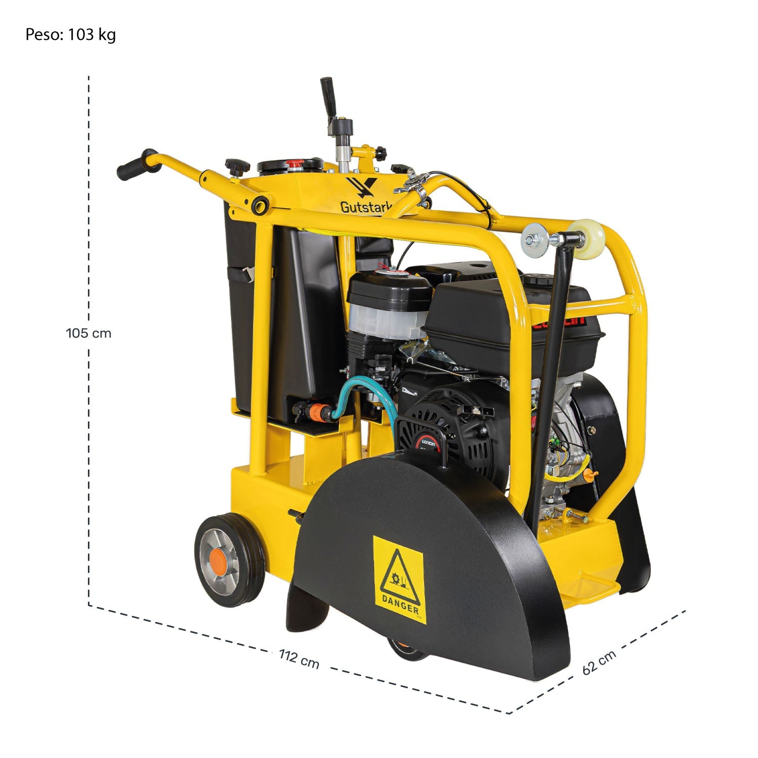 Cortadora De Concreto 18 Pulgadas Motor Gasolina 12hp 420cc