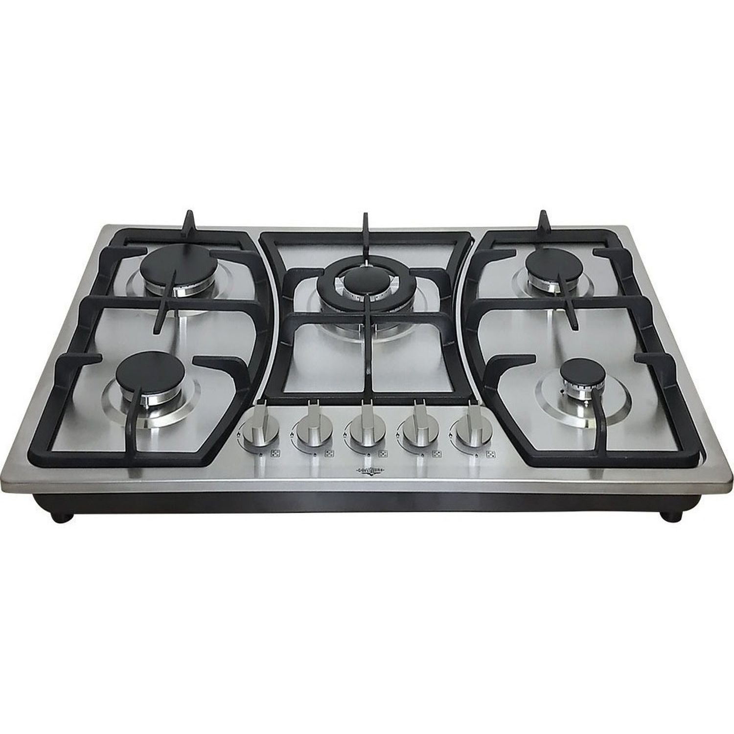 Combo Campana Cristal 90cm + Parrilla Inox Gas 5 Quemadores
