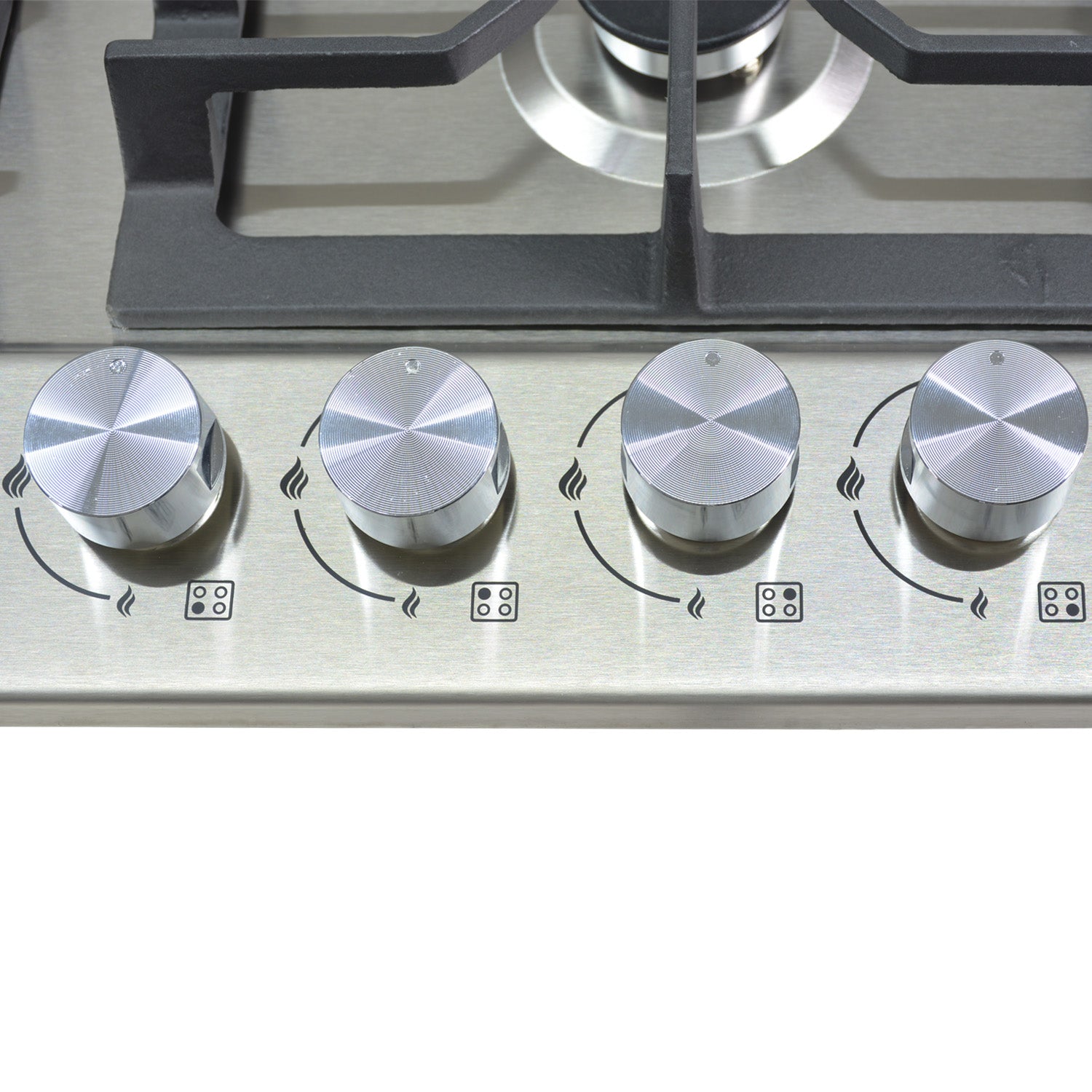 Parrilla A Gas Lp Y Natural 4 Quemadores 58.5 X 51 X 11 Cm