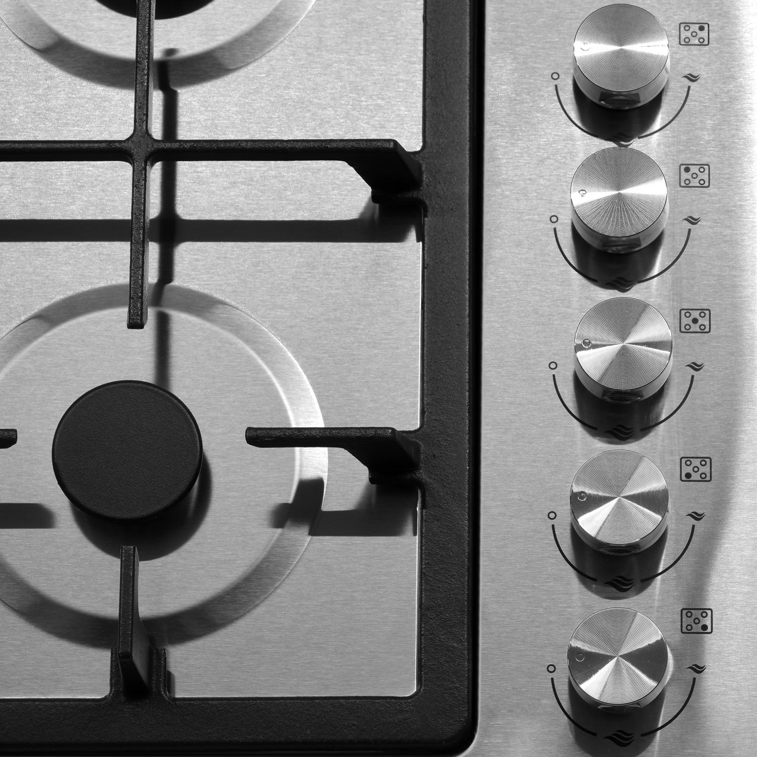 Parrilla de Acero Inoxidable 5 Quemadores