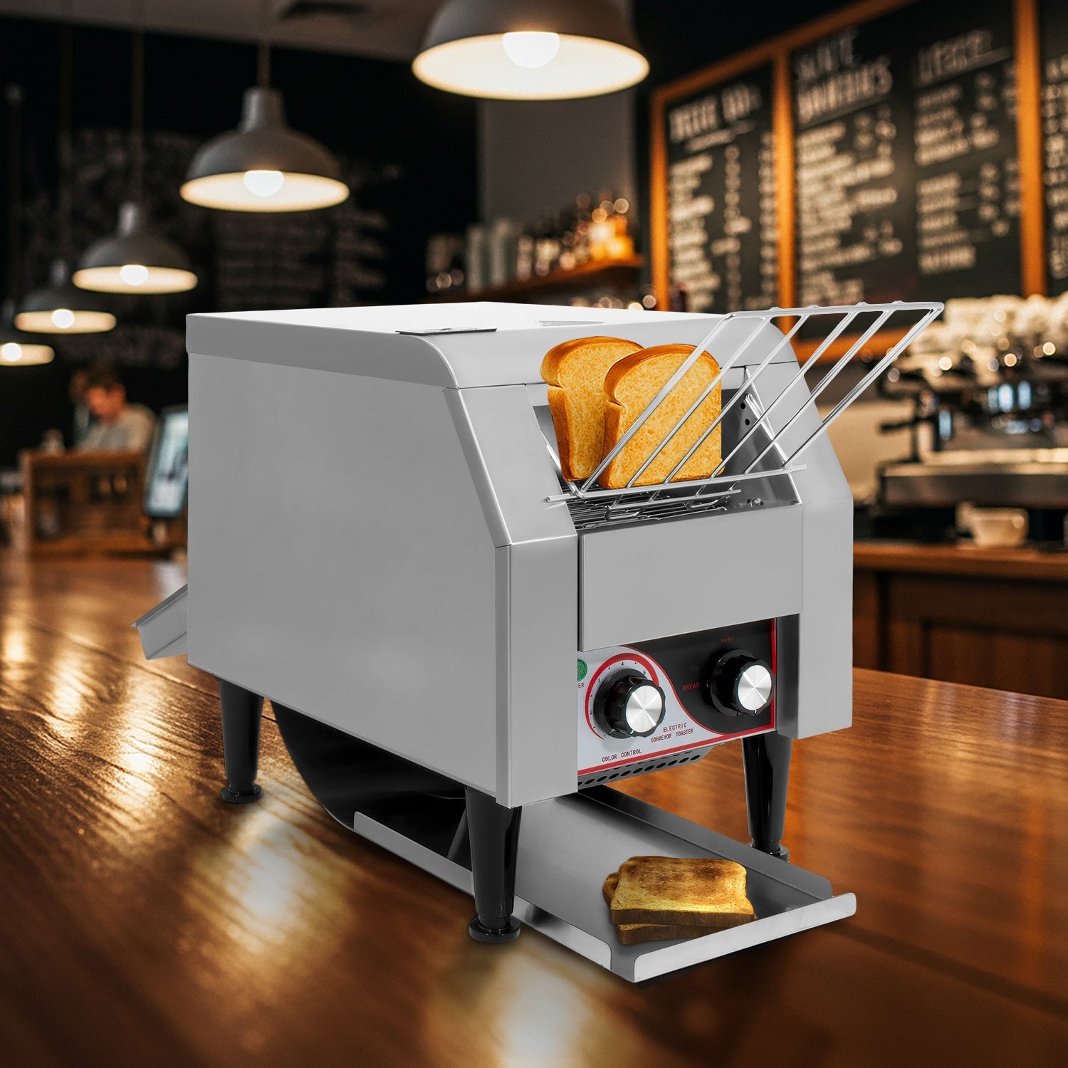 Tostadora Pan Electrica Industrial 150 Rebanadas 7 Vel Acero