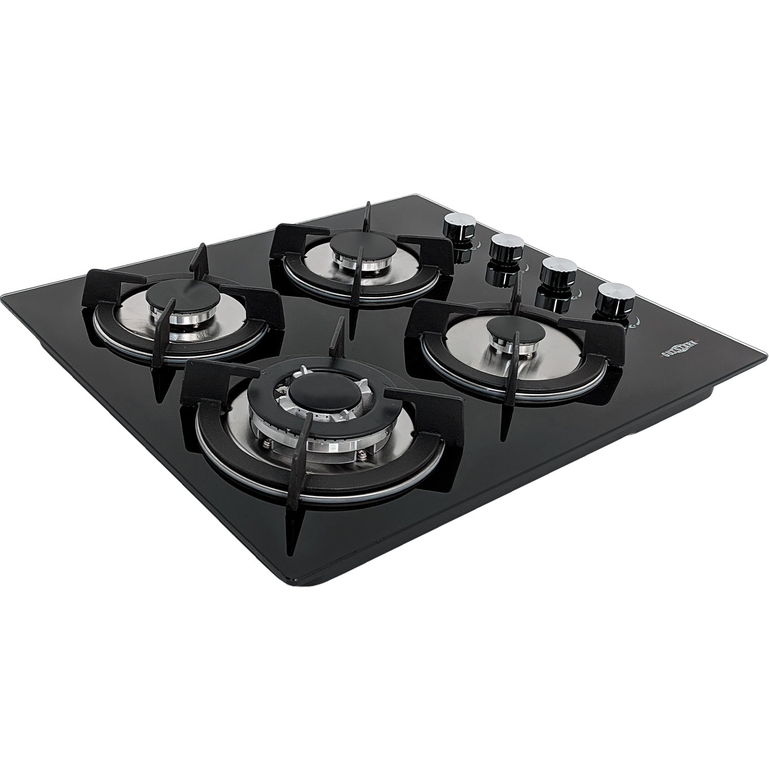 Parrilla a Gas Natural LP Empotrable Cristal Templado 4 Quemadores