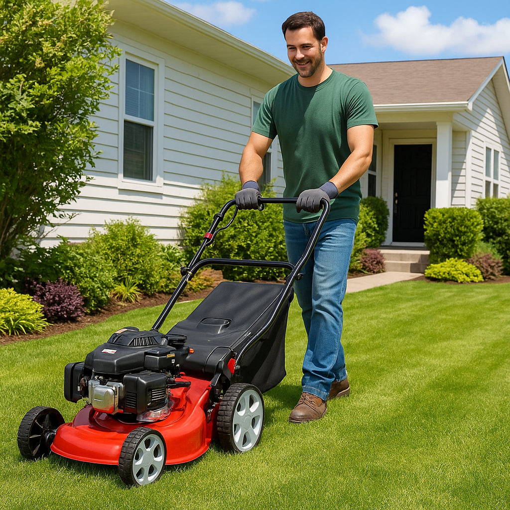 Podadora Pasto 5 Hp Motor A Gasolina 13l 159cc Corte 20'