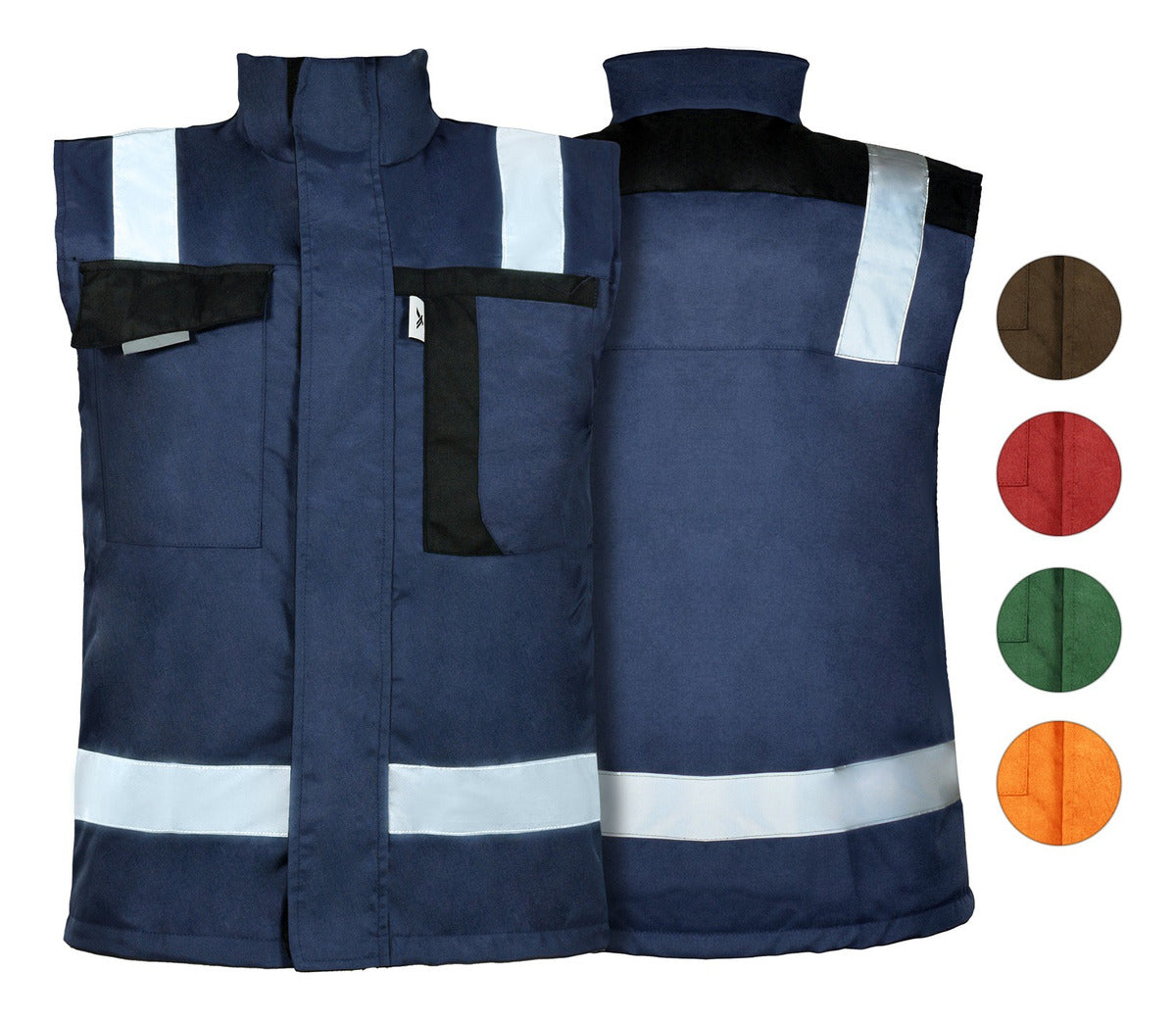 Chaleco Seguridad Ejecutivo Brigadista Reflejante Impermeable