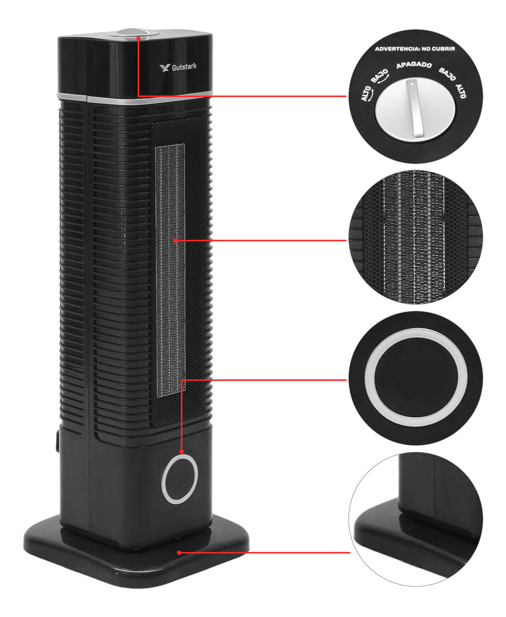 Kit Set 2 Calentadores Calefactor Oscilatorio 60° Torre