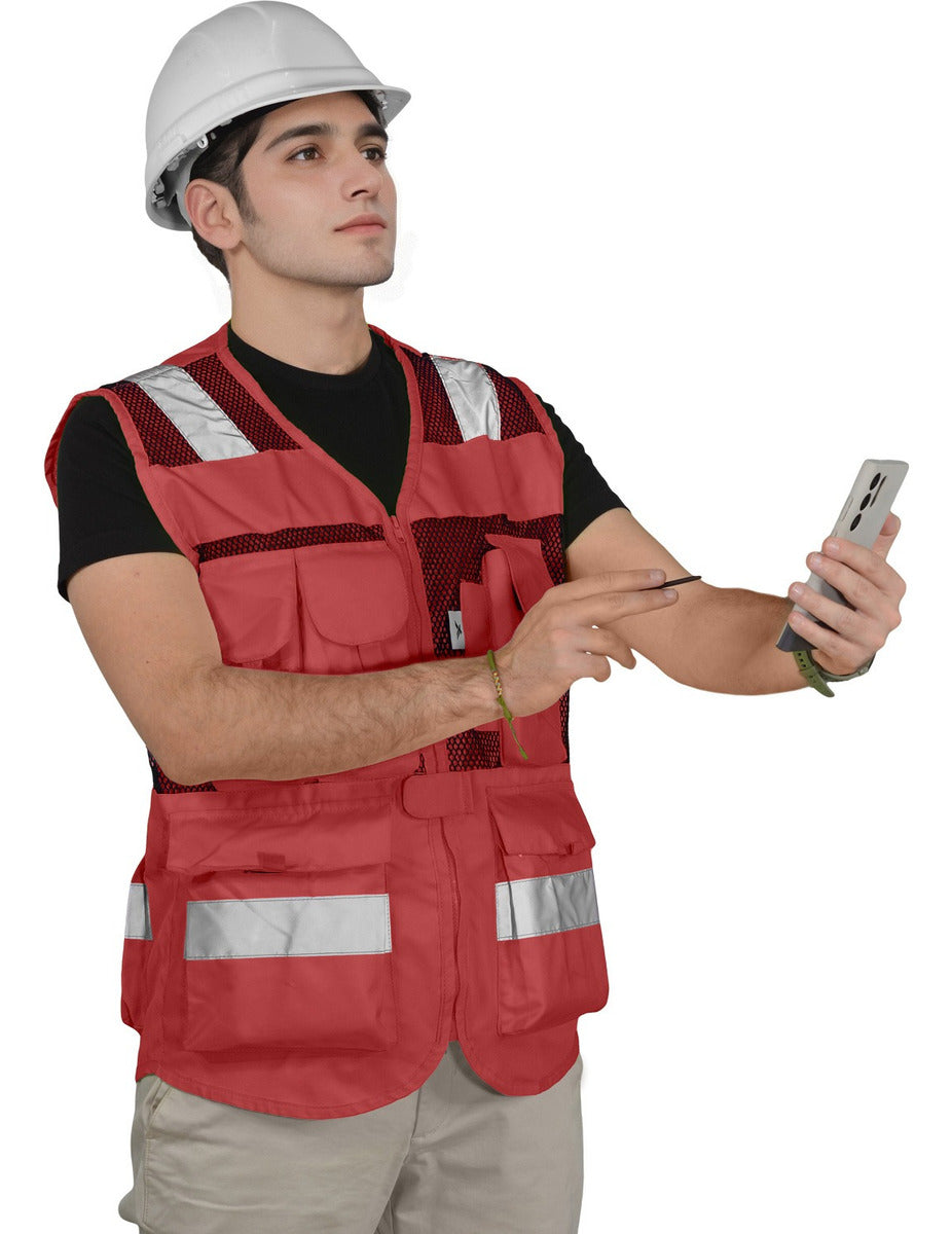Chaleco Seguridad Brigadista Industrial Alta Visibilidad