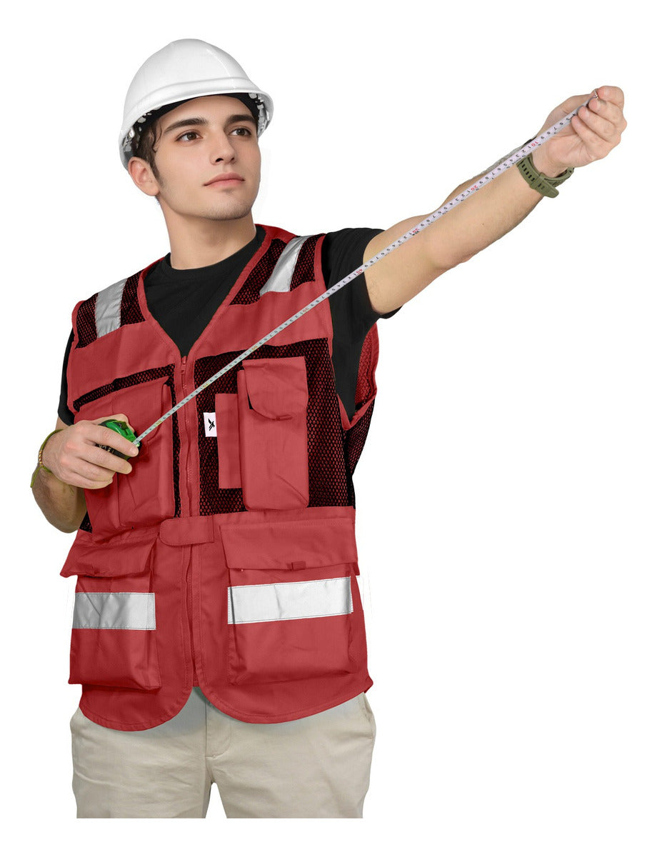 Chaleco Seguridad Brigadista Industrial Alta Visibilidad