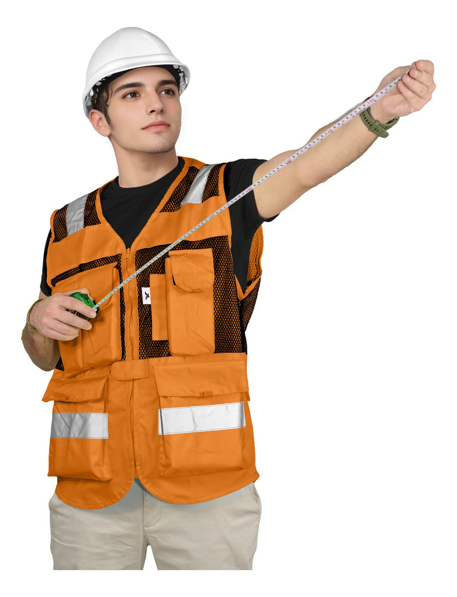 Chaleco Seguridad Brigadista Industrial Alta Visibilidad