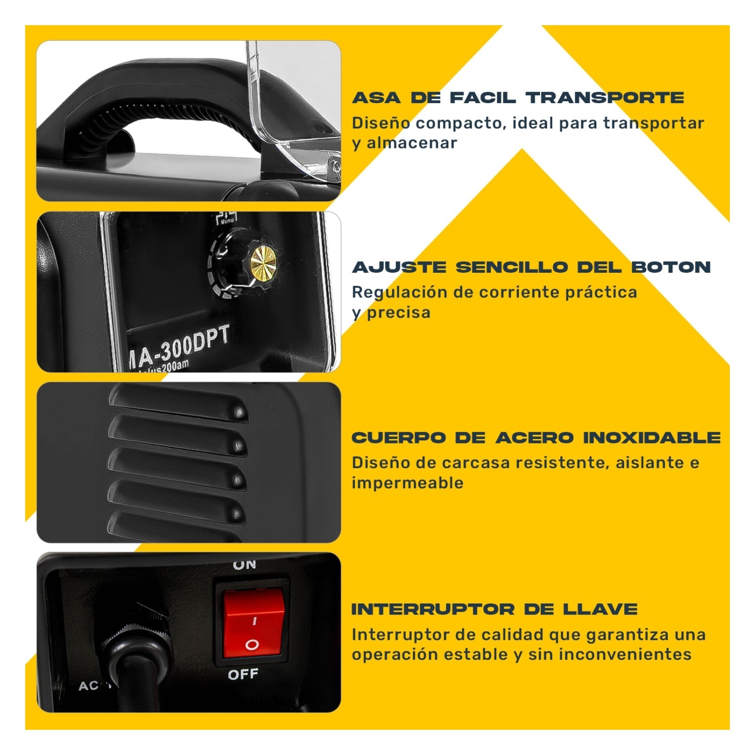 Soldadora Industrial 200 Amp Inverter Heavy Duty Premium Igbt 110v-220v
