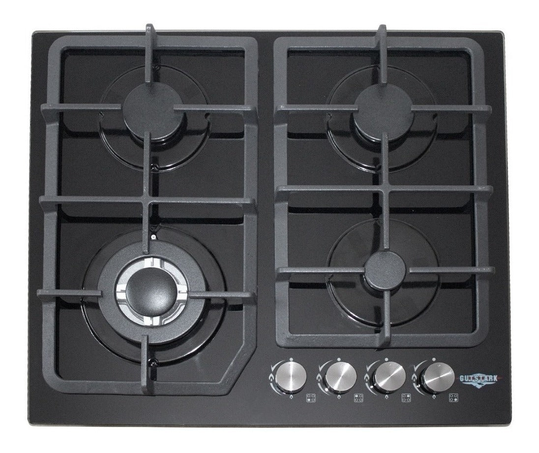 Parrilla Gas Cristal Templado 4 Quemadores Estufillas Hogar
