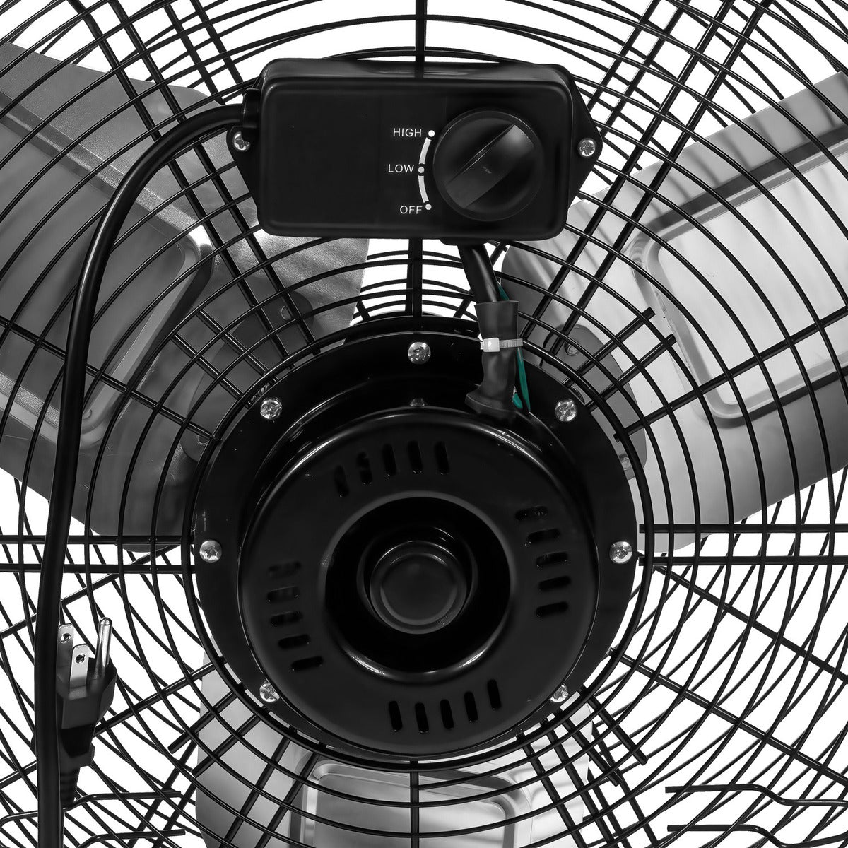 Kit Set 2 Ventiladores Industriales Metalico Piso 180w 30'