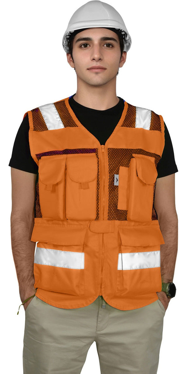 Chaleco Seguridad Brigadista Industrial Alta Visibilidad