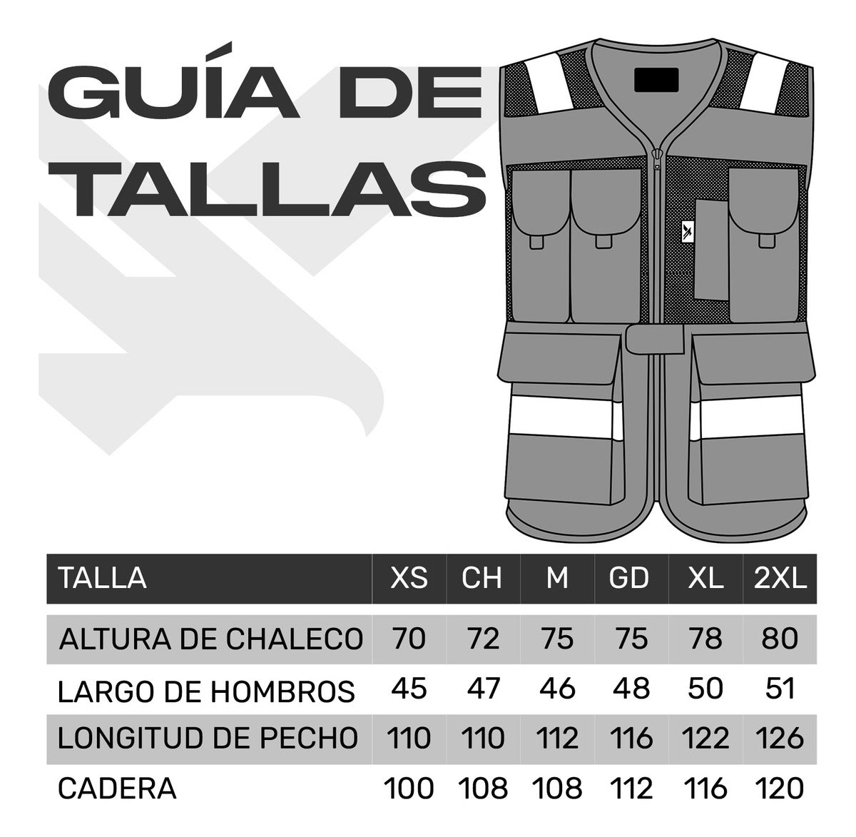 Chaleco Seguridad Brigadista Industrial Alta Visibilidad