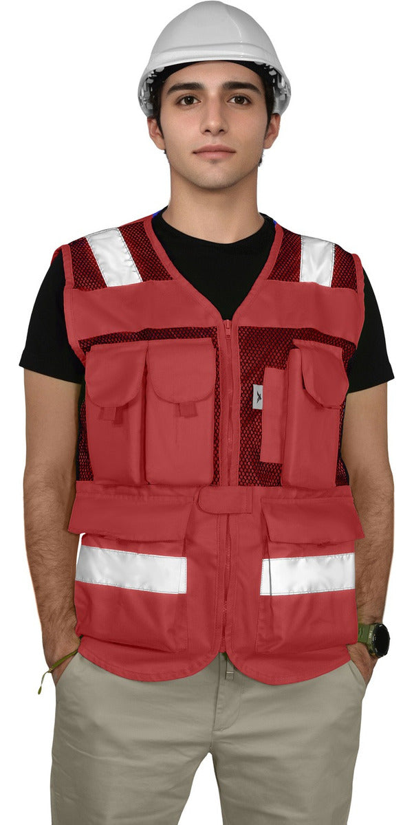 Chaleco Seguridad Brigadista Industrial Alta Visibilidad