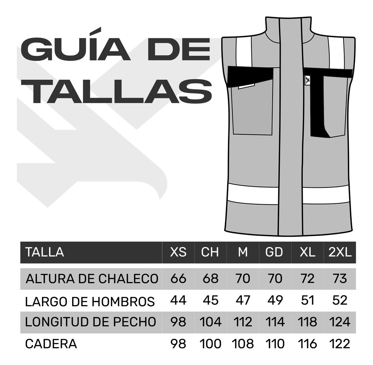 Chaleco Seguridad Ejecutivo Brigadista Reflejante Impermeabl