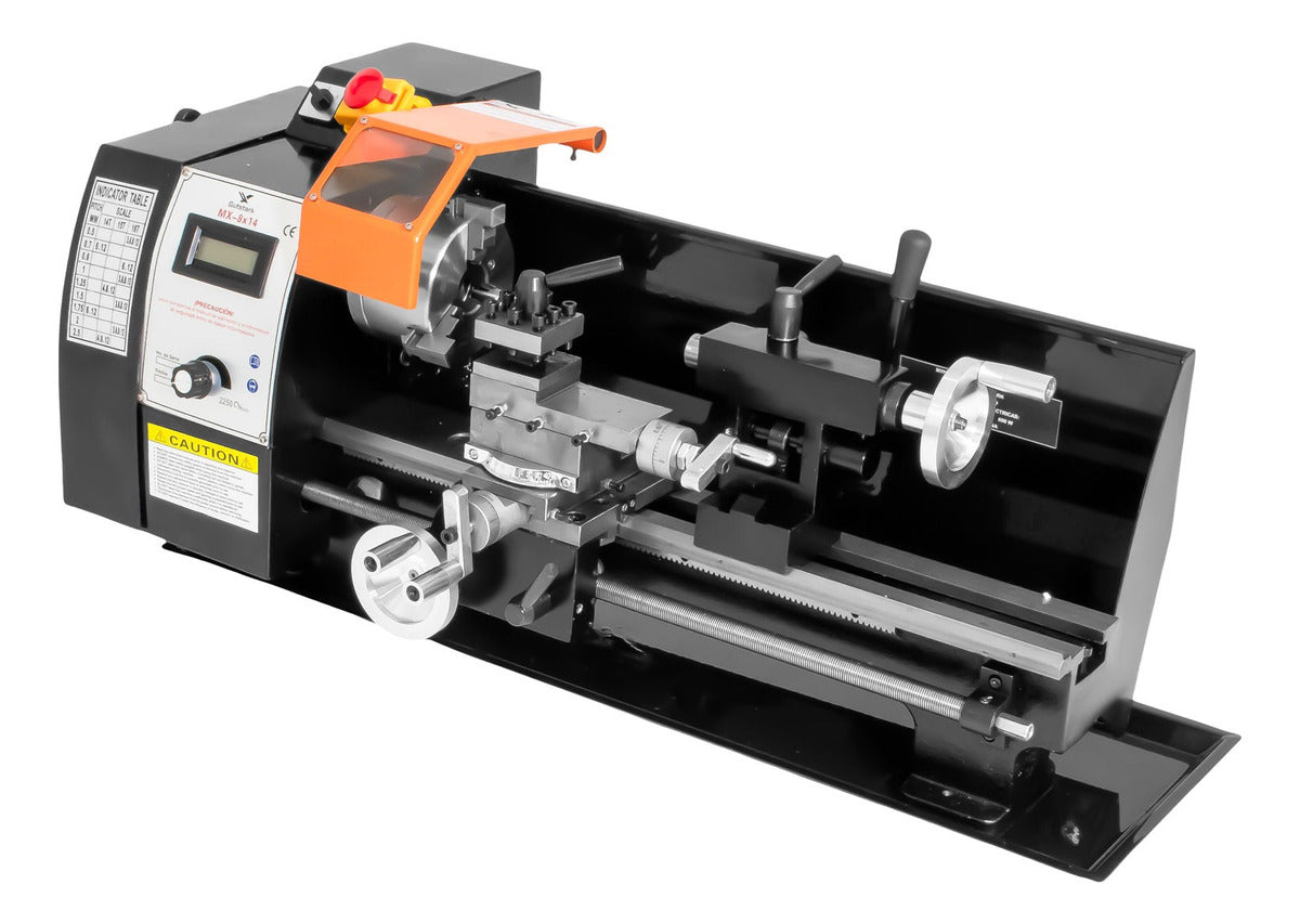Mini Torno Metal Velocidad Variable 2250rpm 8x14 Pulgadas