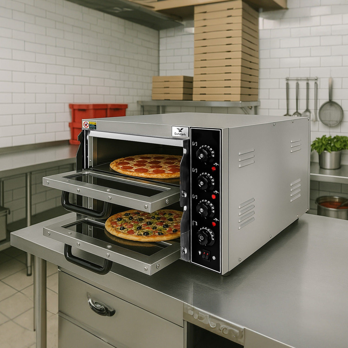 Horno Electrico Industrial Pizza Pan 40 Cm 300w 350°c