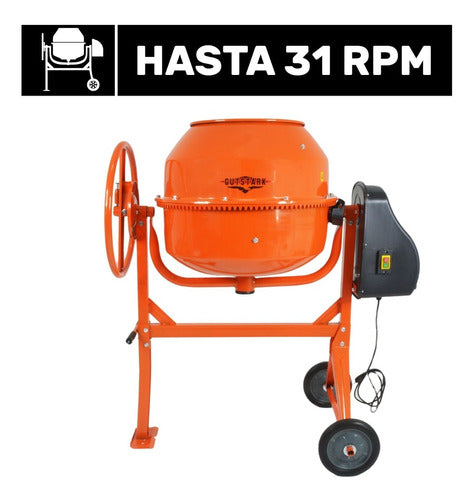 Revolvedora De Concreto Electrica 1/2 Saco 160 L 1 Hp