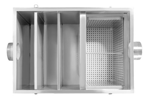 Trampa Grasa Industrial Restaurantes Acero Inoxidable 36kg