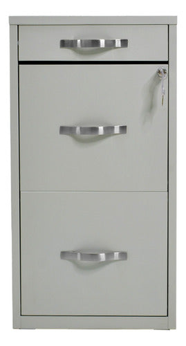 Archivero Metalico 2 Gabinetes + 1 Cajon Papelero Oficina