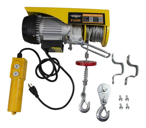 Polipasto Control Electrico Cable 20m Carga 200kg