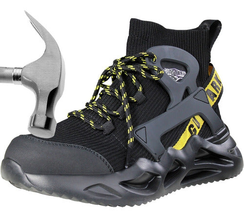 Tenis De Seguridad Trabajo Zapato Industrial Casquillo Punta Acero Talla 26