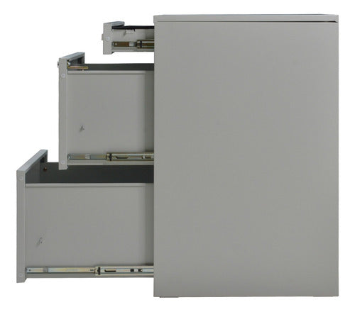 Archivero Metalico 2 Gabinetes + 1 Cajon Papelero Oficina