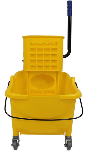 Cubeta Exprimidor Carrito 24 Lt Litros Plastico Ruedas