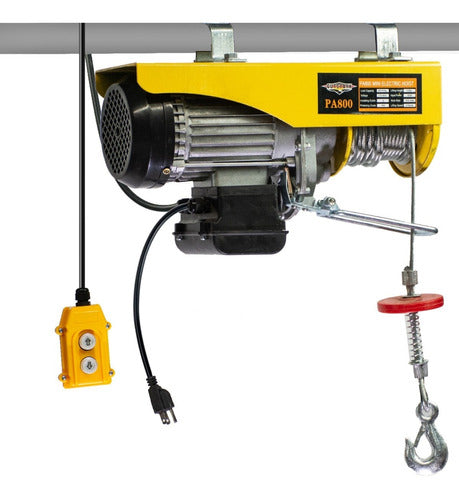Polipasto Electrico 800 Kg Tecle Elevar Carga Cable 20 M