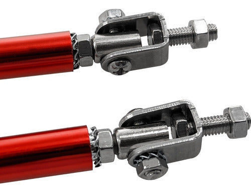 Kit Lip Splitter Universal + 2 Sujetadores Lip Struts Rojo