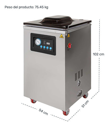 Empacadora Industrial Doble Selladora Alto Vacio 40cm