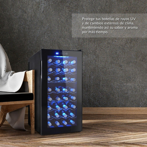 Cava de Vinos Refrigerador 32 Botellas Calidad Exclusive Premium