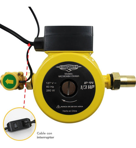 Bomba Presurizadora Agua 1/3 Hp Automatica 260 W 2 Servicios