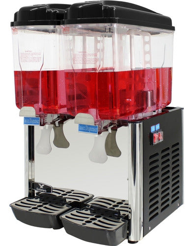 Dispensador Agua Fria Jugos 36 Litros 2 Tanques