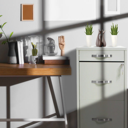Archivero Metalico 2 Gabinetes + 1 Cajon Papelero Oficina