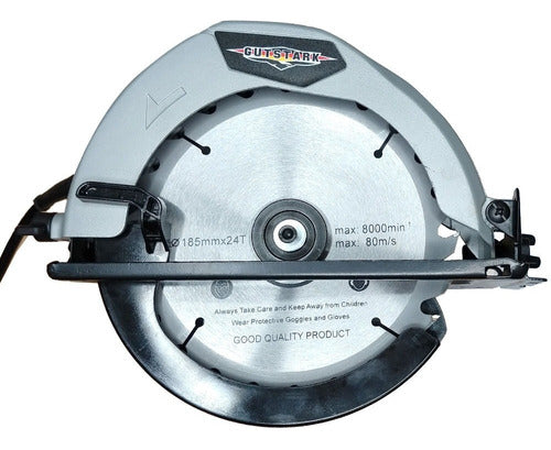 Sierra Circular 7- 1/4 Gutstark Disco Cortadora Madera Mano