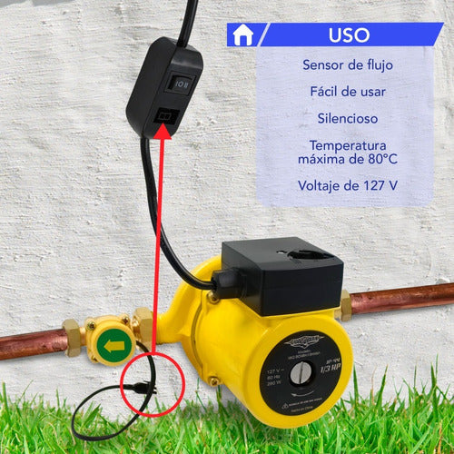 Bomba Presurizadora Agua 1/3 Hp Automatica 260 W 2 Servicios