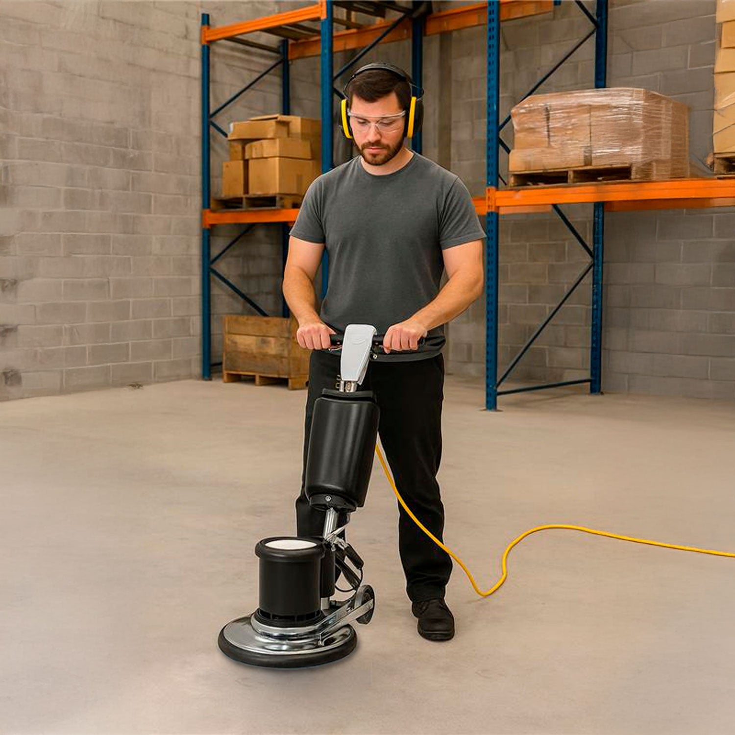 Pulidora Orbital Lijadora Industrial 700w 3700rpm + Esponjas