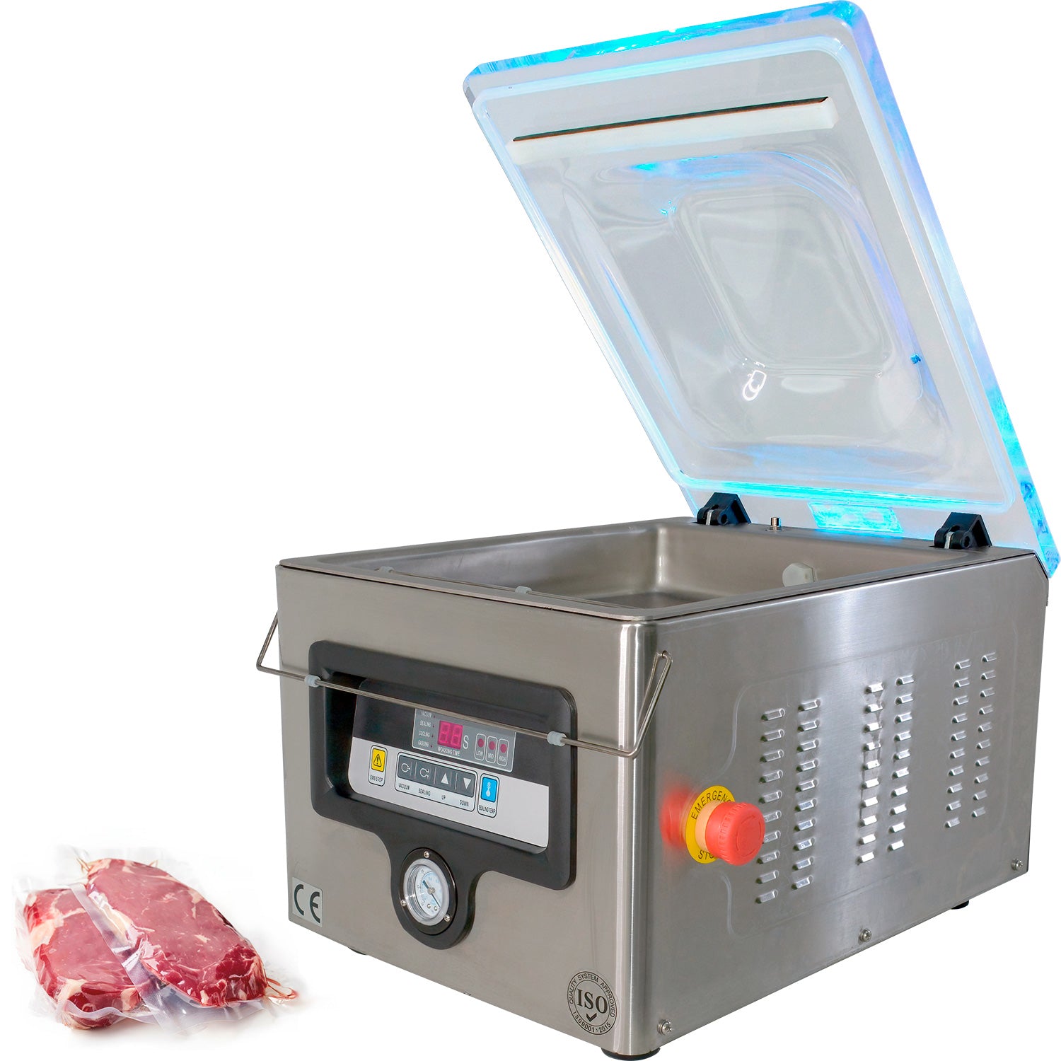 MEGAWISE Máquina selladora al vacío, sellador de alimentos portátil de  succión fuerte, bolsas y cortador incluidos con función de vacío externa
